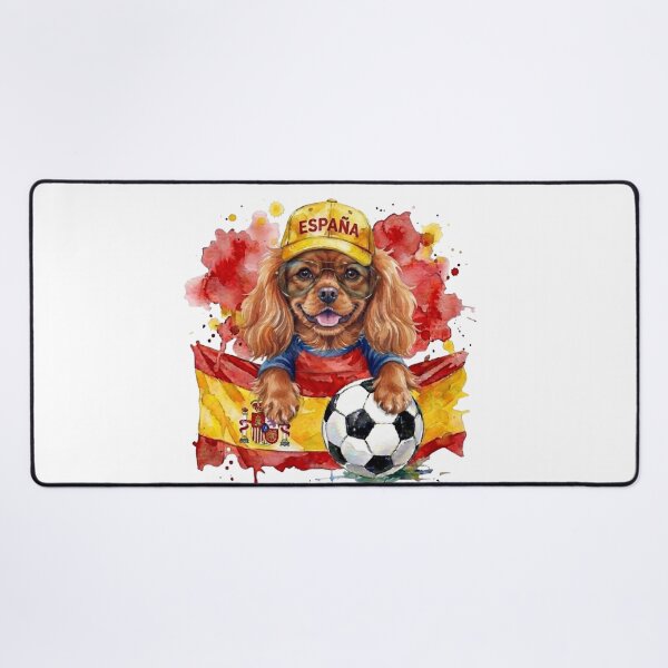 Item preview, Cavalier King Charles spaniel ruby World Cup Spain Suppawter designed and sold by The Suppawters.