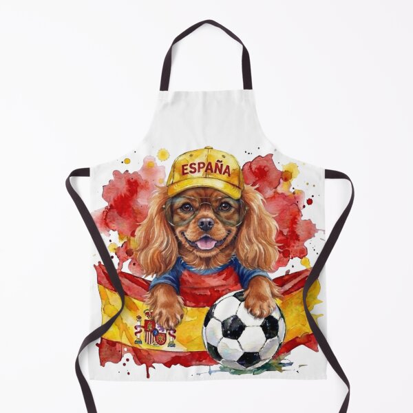 Item preview, Cavalier King Charles spaniel ruby World Cup Spain Suppawter designed and sold by The Suppawters.