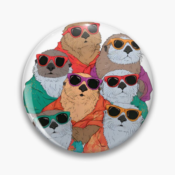 Item preview, Cool Otters in Sunglasses Hip Hop Graphic designed and sold by Structure-Blue.