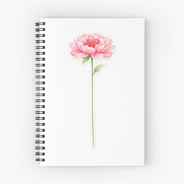 Item preview, Pink peony on a white background water colour style  designed and sold by wallartofmio.