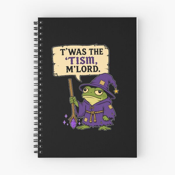 Item preview, T'was The Tism M'Lord Funny Autism Wizard Frog Standing Medieval Sarcastic designed and sold by GibasVisuals.