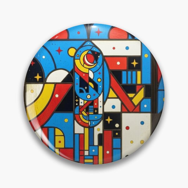 Item preview, Abstract moon, Bauhaus style, geometric design designed and sold by Purpleclomb.