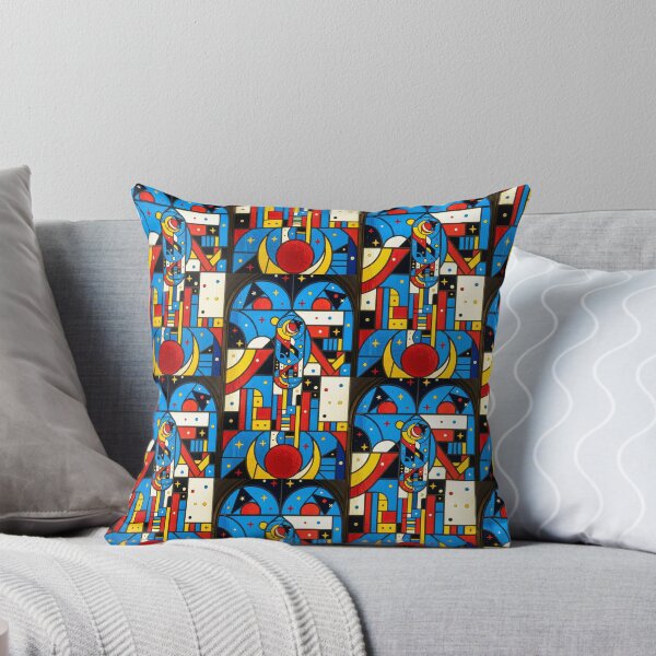 Item preview, Abstract moon, Bauhaus style, geometric design designed and sold by Purpleclomb.