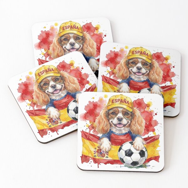 Item preview, Copy of Cavalier King Charles spaniel Blenheim World Cup Spain Suppawter designed and sold by The Suppawters.