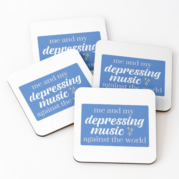 Item preview, Me and my Depressing Music against the world Sticker designed and sold by SB Creative.