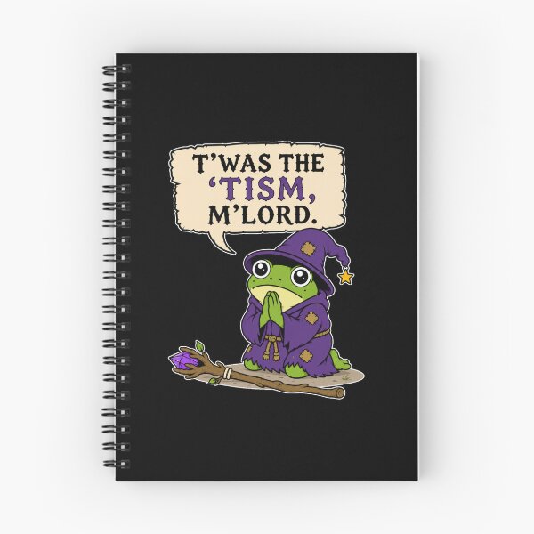 Item preview, T'was The Tism M'Lord Funny Autism Wizard Frog Cute Chibi Medieval Fantasy designed and sold by GibasVisuals.