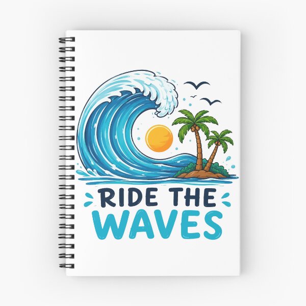 Item preview, Ride the Waves Ocean | Surf Beach Design | Summer Coastal Adventure Art designed and sold by RidaSalArt.