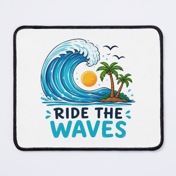 Item preview, Ride the Waves Ocean | Surf Beach Design | Summer Coastal Adventure Art designed and sold by RidaSalArt.