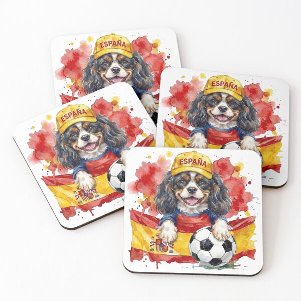 Item preview, Copy of Copy of Cavalier King Charles spaniel Blenheim World Cup Spain Suppawter designed and sold by The Suppawters.