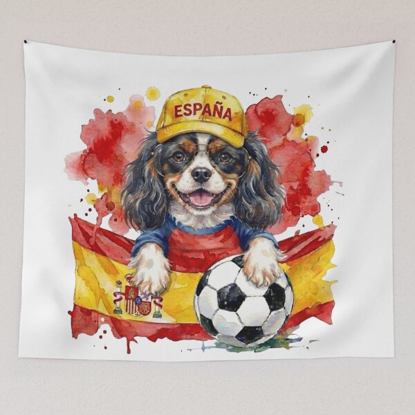 Item preview, Copy of Copy of Cavalier King Charles spaniel Blenheim World Cup Spain Suppawter designed and sold by The Suppawters.