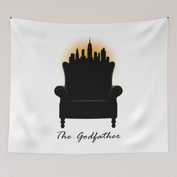 Item preview, The Godfather Armchair New York City Skyline Silhouette Art designed and sold by Enea Kelo.