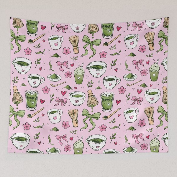 Item preview, Matcha Mama Girly Lattes & Bows designed and sold by PipermintPress.