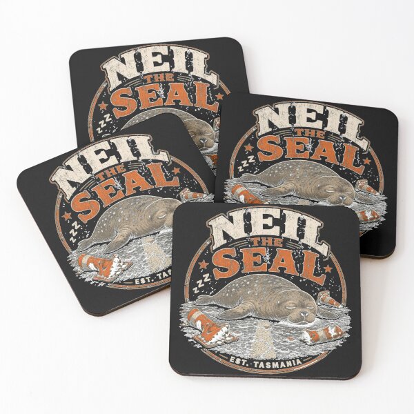 Item preview, Neil the Seal Sleeping - Vintage Distressed Design designed and sold by Uglyandcute.