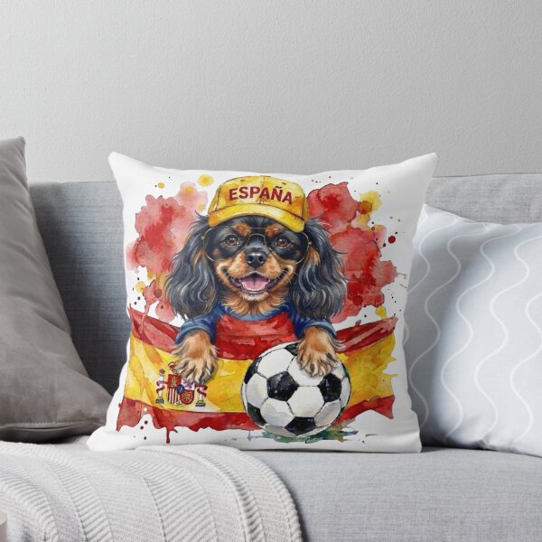 Item preview, Cavalier King Charles spaniel black and tan World Cup Spain Suppawter designed and sold by The Suppawters.