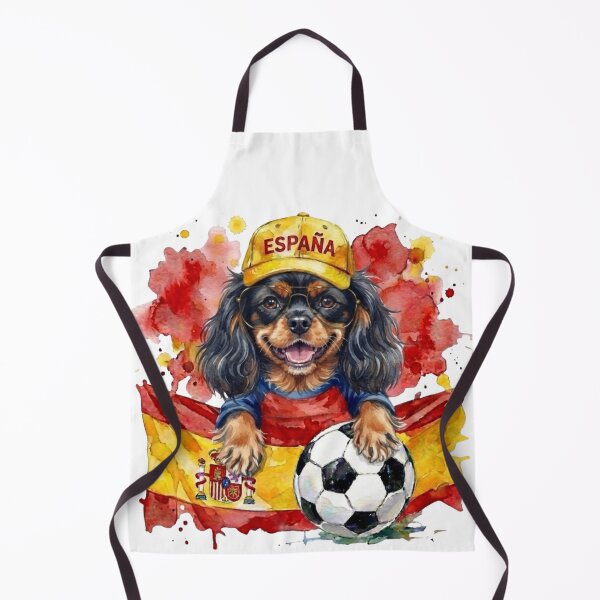 Item preview, Cavalier King Charles spaniel black and tan World Cup Spain Suppawter designed and sold by The Suppawters.