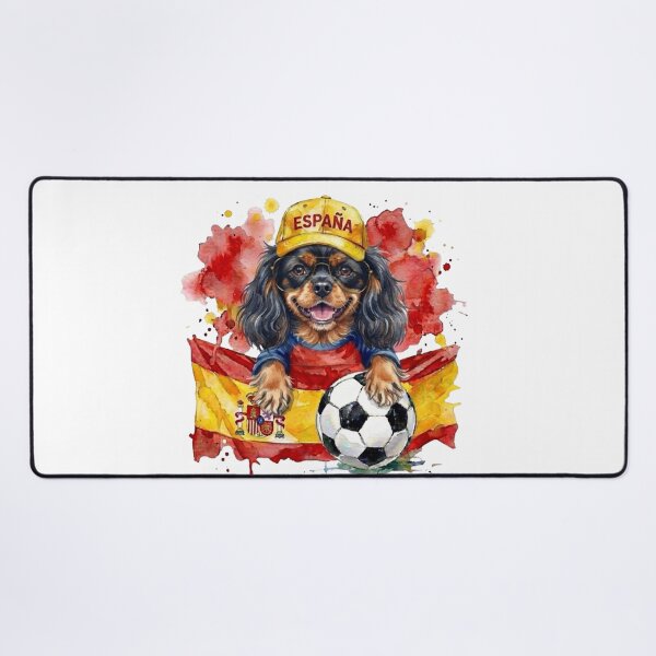 Item preview, Cavalier King Charles spaniel black and tan World Cup Spain Suppawter designed and sold by The Suppawters.