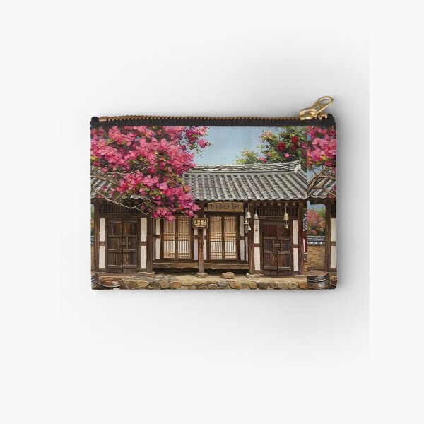 Item preview, Tranquil Hanok under Blooming Blossoms designed and sold by MByunArt.