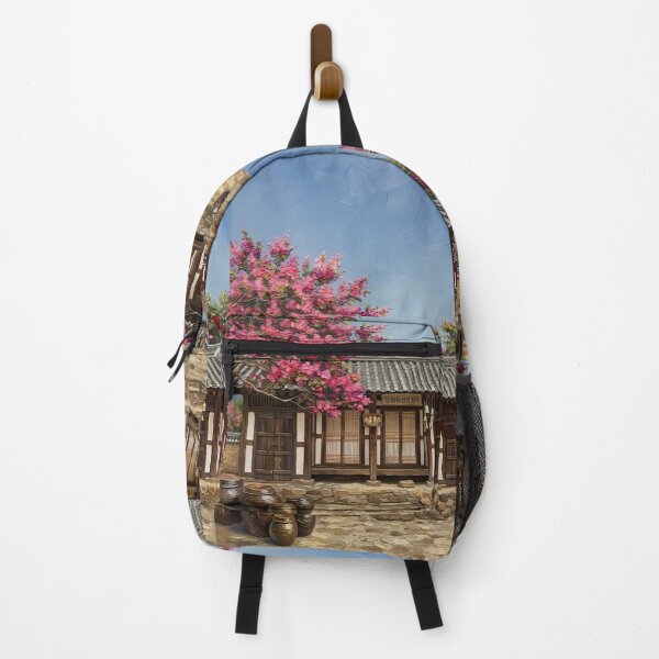 Item preview, Tranquil Hanok under Blooming Blossoms designed and sold by MByunArt.
