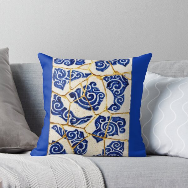 Item preview, Cloud Spiral Kintsugi Tile Art designed and sold by JFOdesign.
