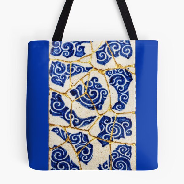 Item preview, Cloud Spiral Kintsugi Tile Art designed and sold by JFOdesign.
