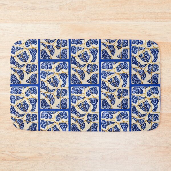 Item preview, Cloud Spiral Kintsugi Tile Art designed and sold by JFOdesign.