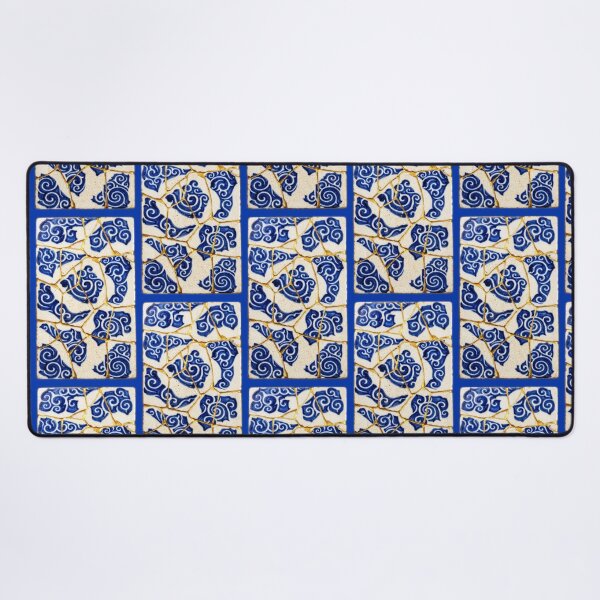 Item preview, Cloud Spiral Kintsugi Tile Art designed and sold by JFOdesign.