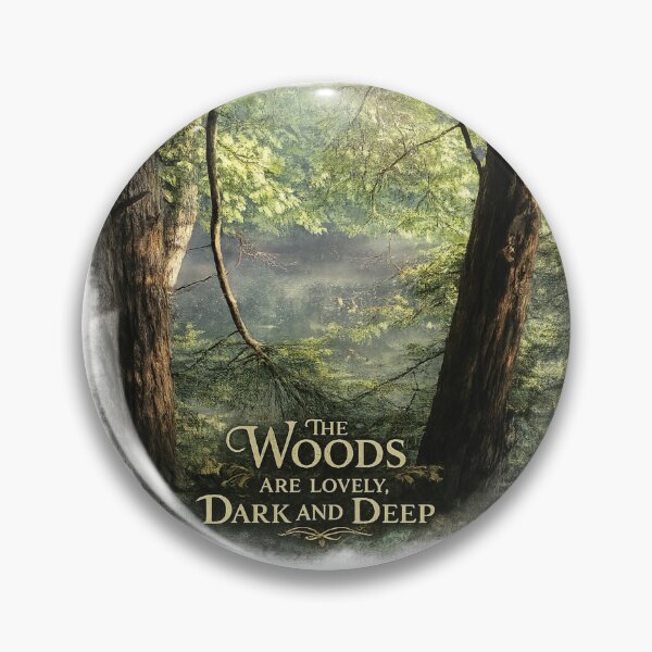 Item preview, The Woods Are Lovely - Robert Frost Literary T-Shirt designed and sold by No Kings Bling.