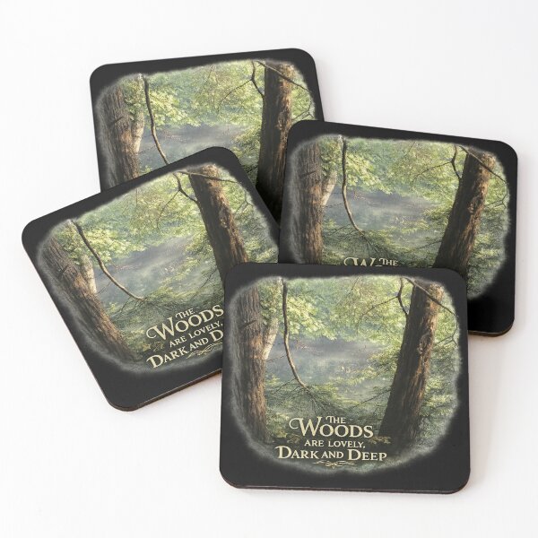 Item preview, The Woods Are Lovely - Robert Frost Literary T-Shirt designed and sold by No Kings Bling.
