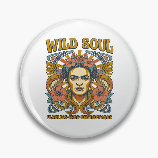 Item preview, Wild Soul Frida Kahlo Art Nouveau Floral designed and sold by TeeARTHY.
