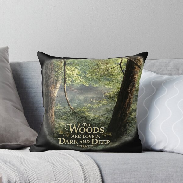 Item preview, The Woods Are Lovely - Robert Frost Literary T-Shirt designed and sold by No Kings Bling.