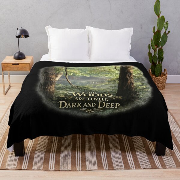 Item preview, The Woods Are Lovely - Robert Frost Literary T-Shirt designed and sold by No Kings Bling.