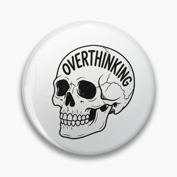 Item preview, Overthinking skull designed and sold by anuggra.
