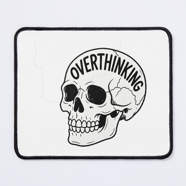 Item preview, Overthinking skull designed and sold by anuggra.
