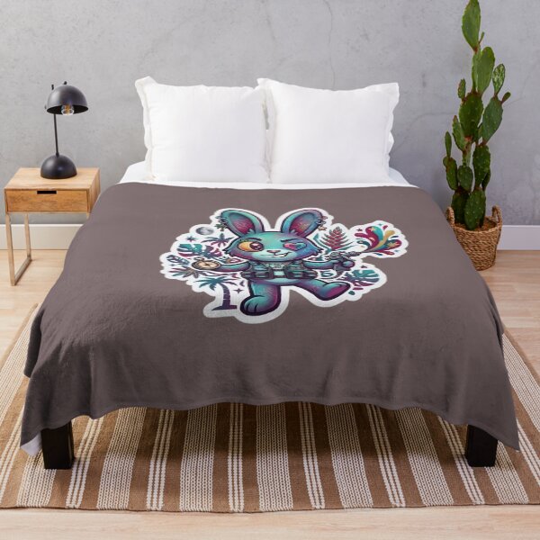 Item preview, Urban rabbit tropical style street art designed and sold by Purpleclomb.
