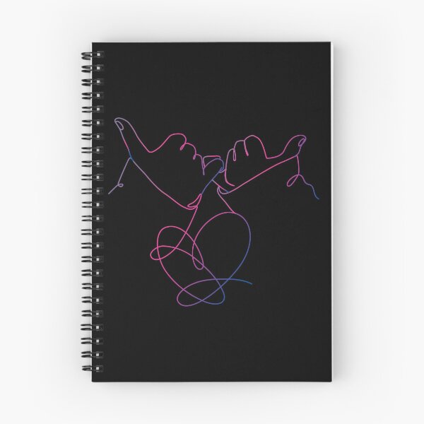Item preview, Aesthetic Pinky Promise Heart One Line Art - Minimalist Kpop Gradient designed and sold by PixiePop Art.