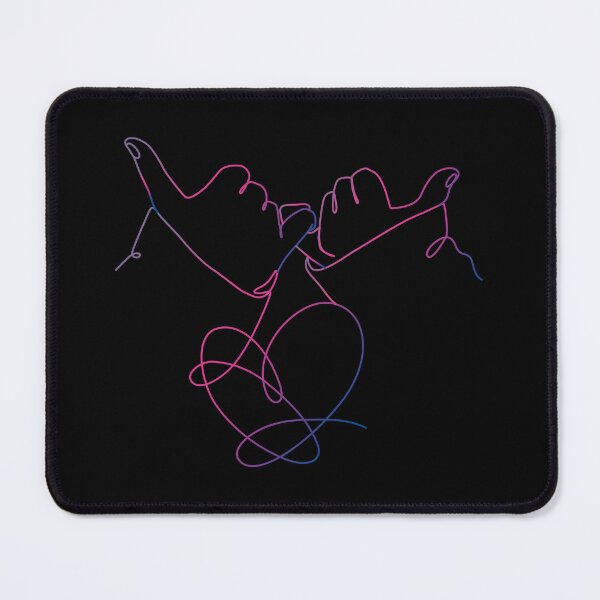 Item preview, Aesthetic Pinky Promise Heart One Line Art - Minimalist Kpop Gradient designed and sold by PixiePop Art.