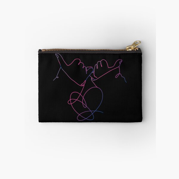 Item preview, Aesthetic Pinky Promise Heart One Line Art - Minimalist Kpop Gradient designed and sold by PixiePop Art.