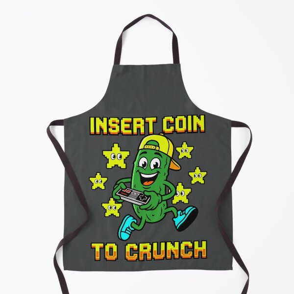 Item preview, Insert Coin To Crunch Retro Gaming Pickle designed and sold by DigitalGlade.