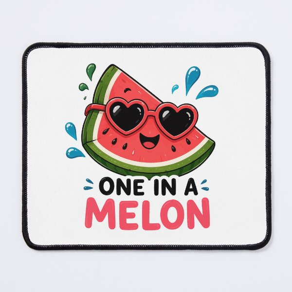 Item preview, One in a Melon Cute Watermelon Sticker | Kawaii Summer Fruit Pun | Funny Aesthetic Gift designed and sold by RidaSalArt.