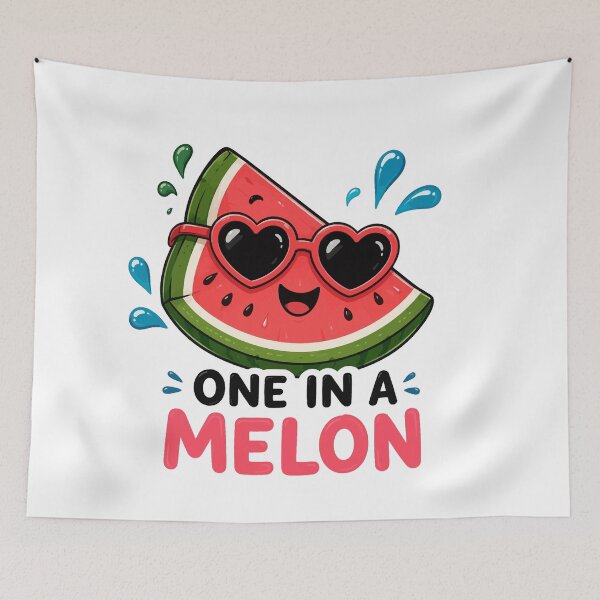 Item preview, One in a Melon Cute Watermelon Sticker | Kawaii Summer Fruit Pun | Funny Aesthetic Gift designed and sold by RidaSalArt.