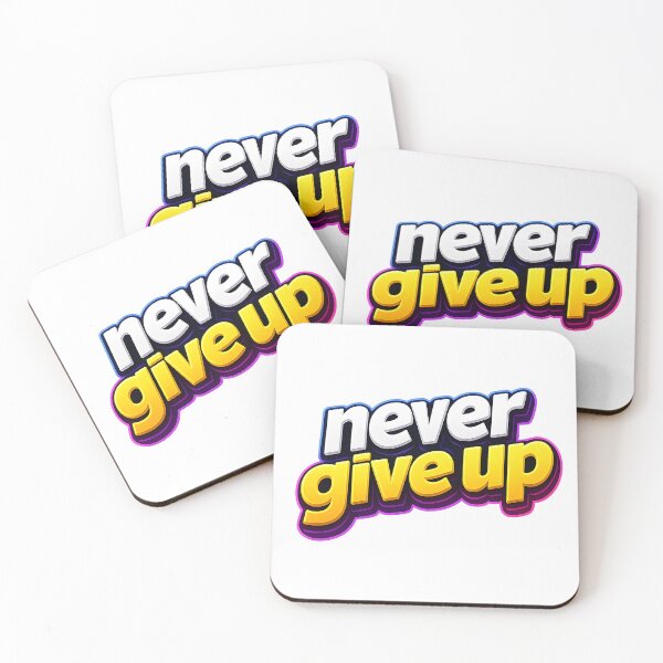 Item preview, never give up designed and sold by Black-White-art.