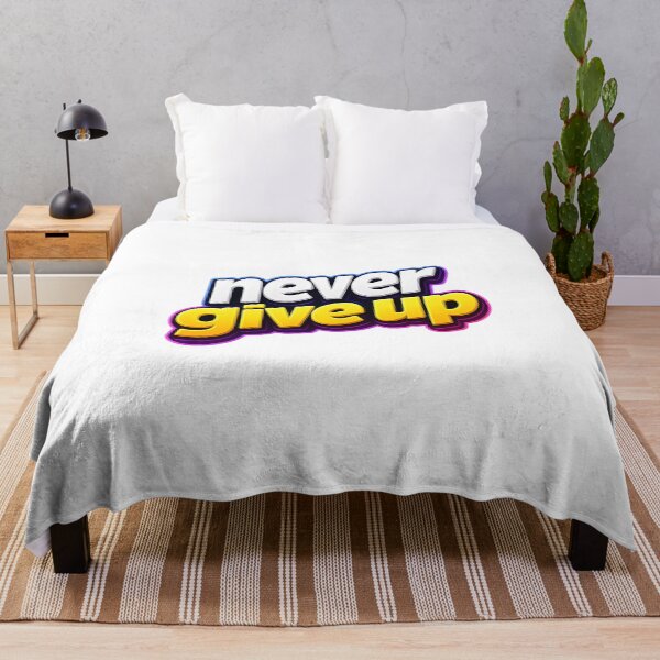 Item preview, never give up designed and sold by Black-White-art.