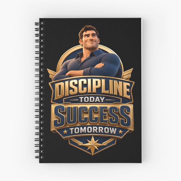 Item preview, Discipline Today Success Tomorrow Motivational Typography | Self Improvement Mindset designed and sold by MAJCO-ART.