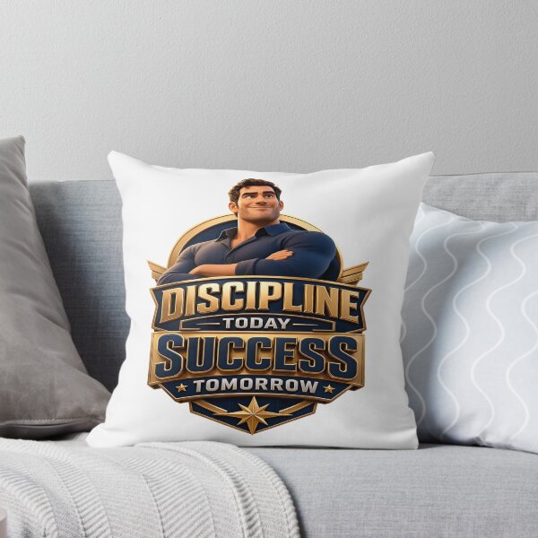 Item preview, Discipline Today Success Tomorrow Motivational Typography | Self Improvement Mindset designed and sold by MAJCO-ART.