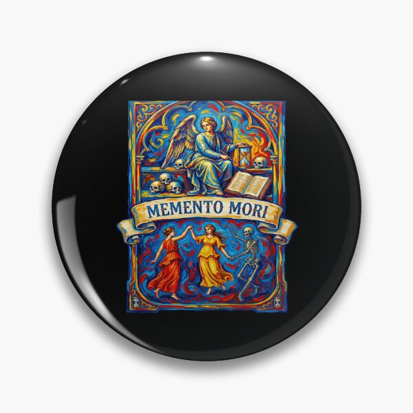 Item preview, Memento Mori Skeleton Art Nouveau Stained Glass designed and sold by TeeARTHY.