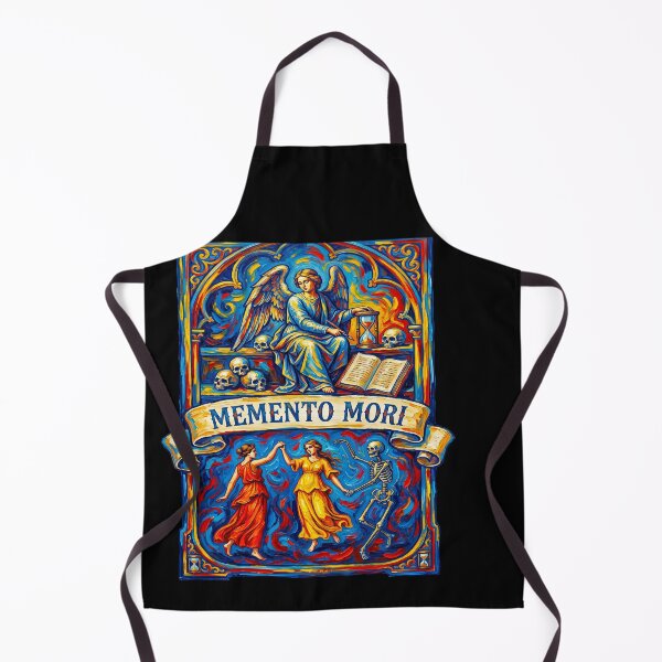 Item preview, Memento Mori Skeleton Art Nouveau Stained Glass designed and sold by TeeARTHY.