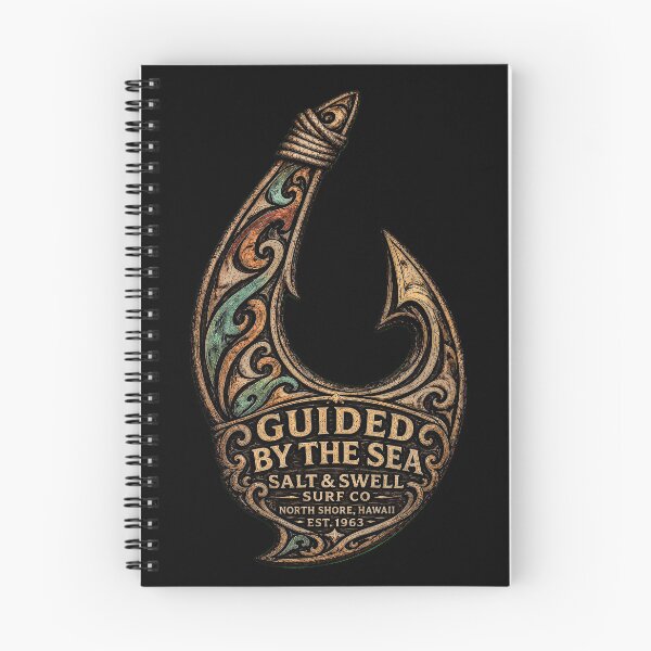 Item preview, Salt And Swell Surf Co. Makau Hook - Guided By The Sea designed and sold by Inking Squid.