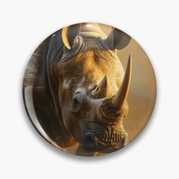 Item preview, White Rhino on African Grassland, Wildlife designed and sold by GuildedWordGraphics.