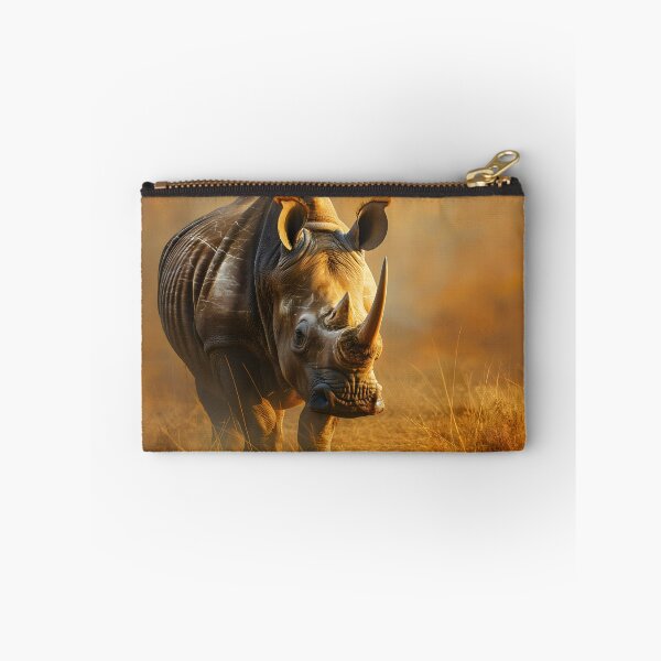 Item preview, White Rhino on African Grassland, Wildlife designed and sold by GuildedWordGraphics.