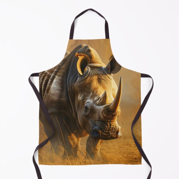 Item preview, White Rhino on African Grassland, Wildlife designed and sold by GuildedWordGraphics.